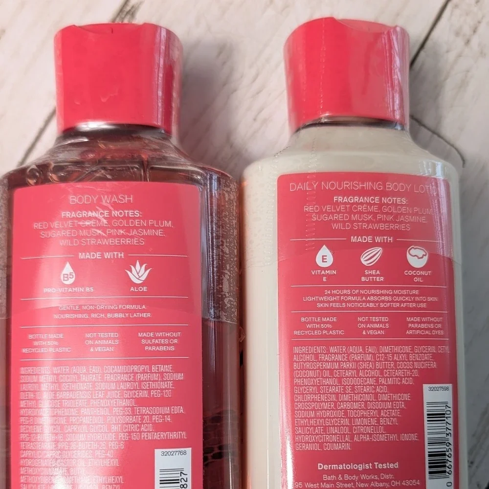 Bath & Body‎ Works Velvet Sugar Body Wash Lotion Set New SEALED 2pc
